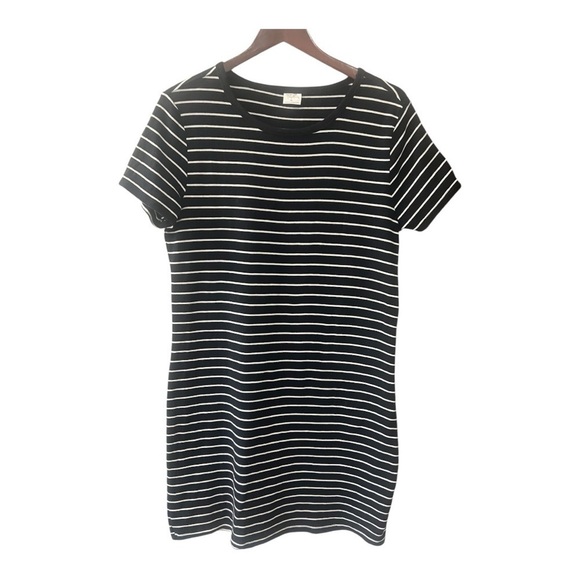 Touched by Nature Dresses & Skirts - Touched by Nature Black & White Striped T-Shirt Dress size XL Women